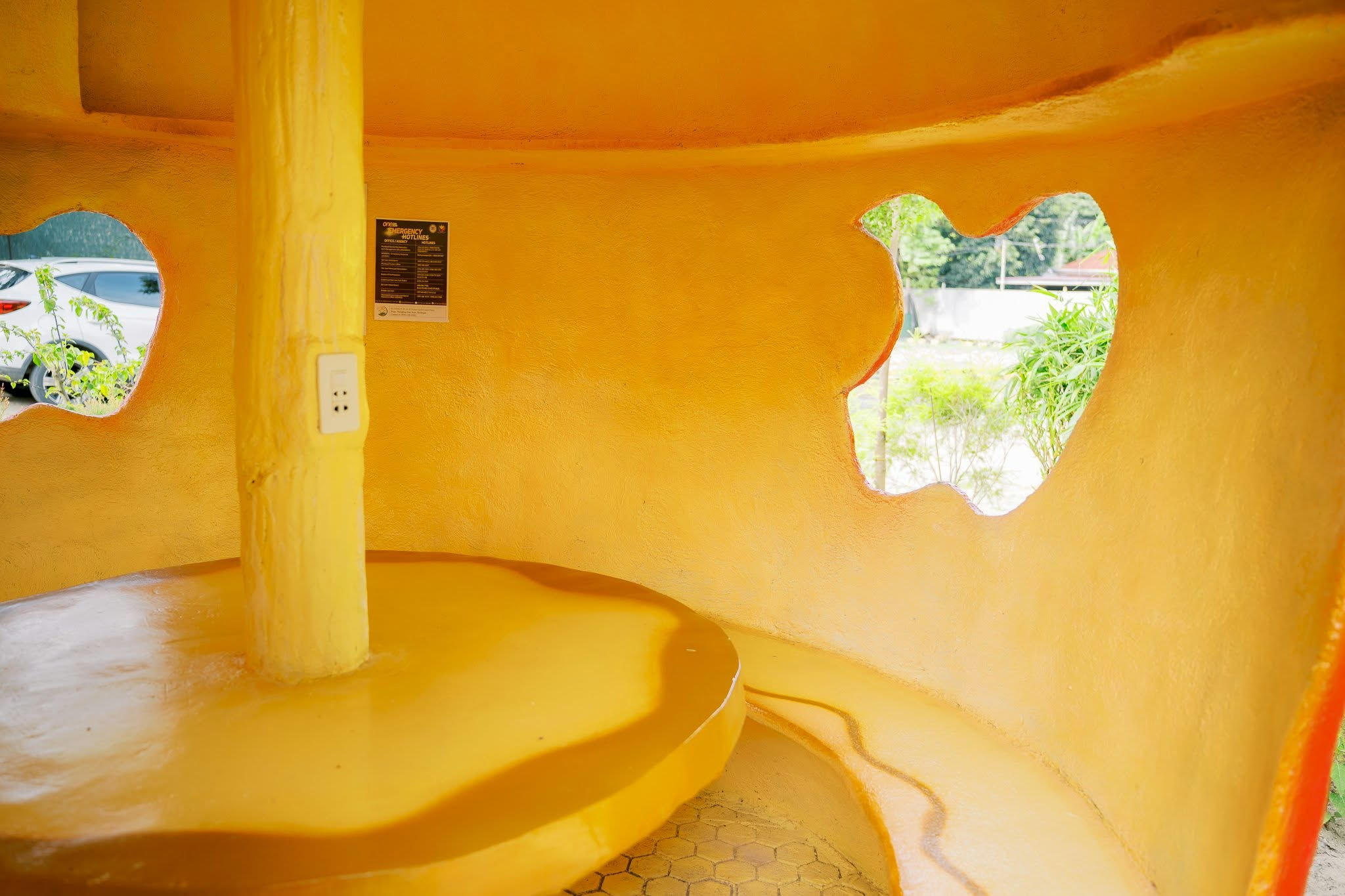 Fruit-shaped cottage, inside view