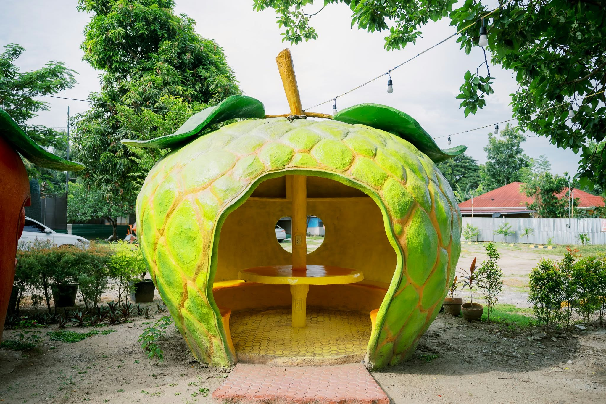 Giant apple cottage