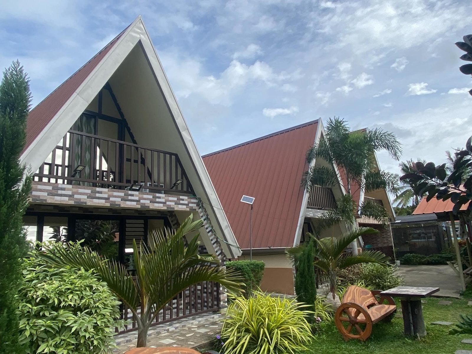 A-frame cottage exterior
