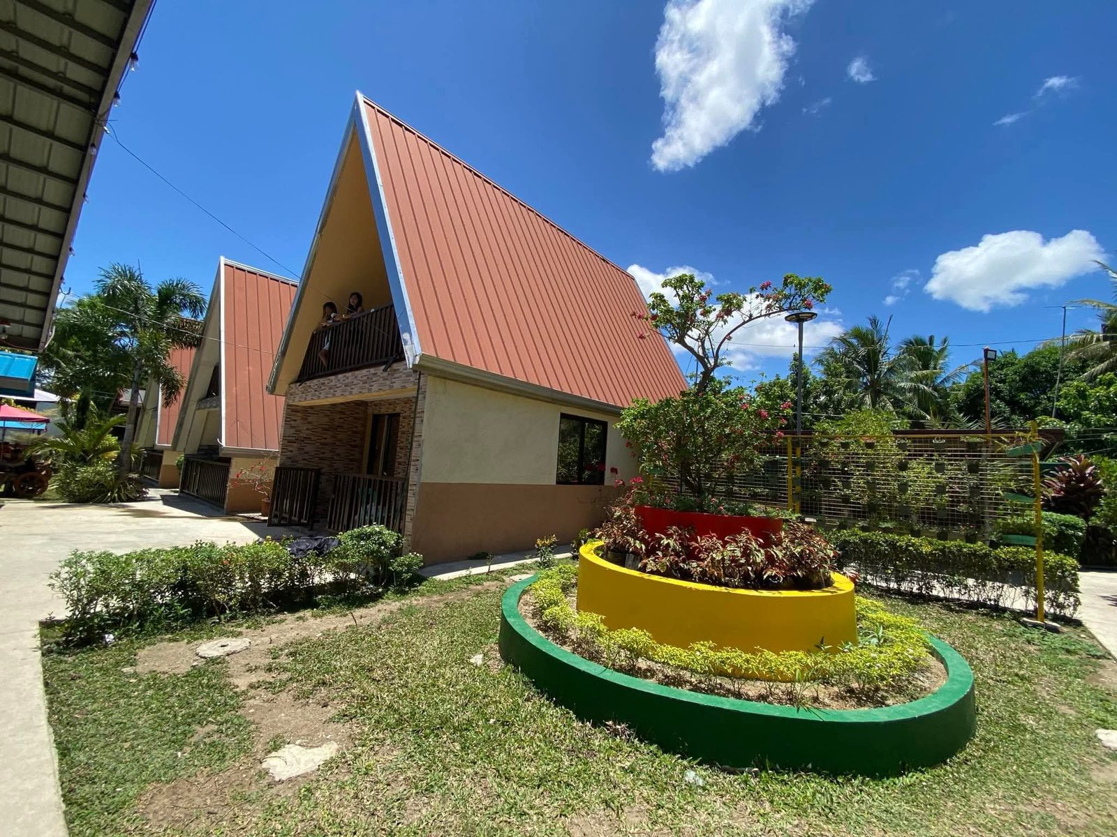 Cottage with garden landscaping